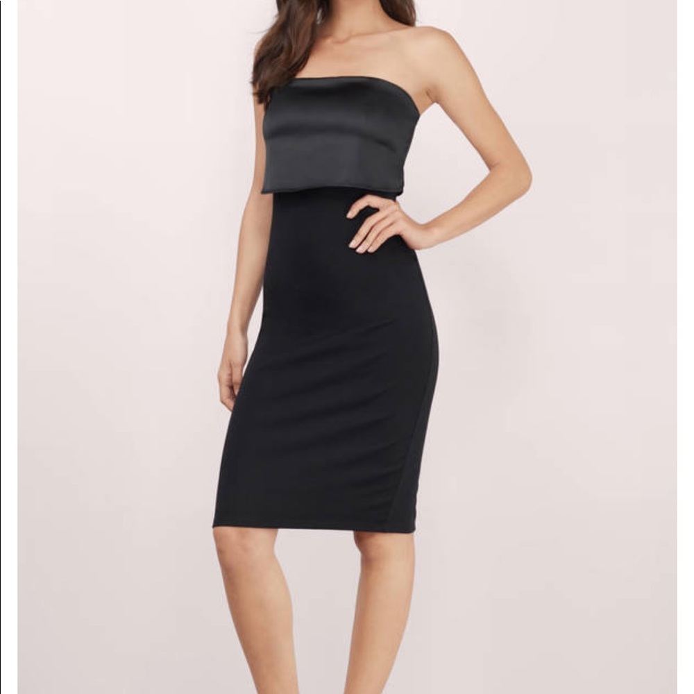 Strapless bodycon dress